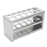 Metal Test Tube Rack, Stainless Steel 12 Holes