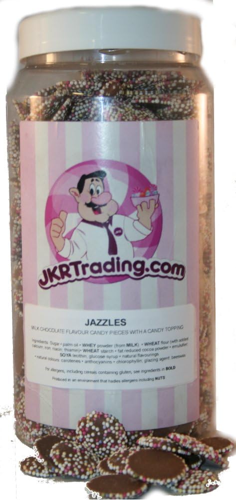 Milk Chocolate Jazzies Sweet Jar A Gift Jar Full of Jazzies 1kg Jar