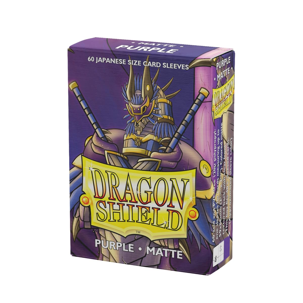 Photo 1 of Dragon Shield | Japanese Size Card Matte Sleeves | 60 CT - Smooth & Tough Premium TCG Sleeves - Compatible with Yu-Gi-Oh, Naruto, Cardfight & Vanguard | Purple