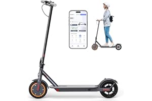 SIGRAVY Electric Scooter, Folding E Scooter for Adults, 350W Motor, 8.5" Solid Tires, Cruise Control, 19MPH, 21Mile Range Portable Teens Commuter Escooter with APP, Dual Brake