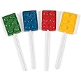 Brick Party Building Block Suckers - 12 Pack, Individually Wrapped