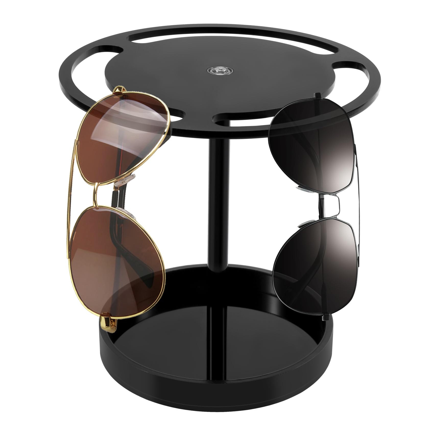 Nvanvmm NvanvmmRotatable Sunglasses Display Stand,360 Degree Rotating Eyeglasses Storage Stand Black