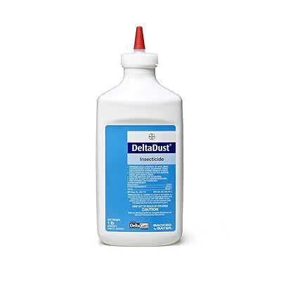 1 lb Delta Dust Insecticide and 1 Puffer R Duster Bellow Hand Duster Kill Carpenter Bees, Bees, Wasps, Fleas, Silverfish, Scorpions, Sowbugs, Millipedes, and numerous Other pests