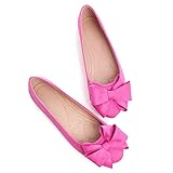 Hee grand Bowknot Flats for Women Classic Round Toe