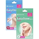 EasyDerm Pimple Patch Duo – 84 Counts | Beauty Hydrocolloid Patch(42ea) + Relief Invisible Patch(42ea) Tea Tree Oil for Zit, Blemish, Breakout Care | Vegan & Cruelty-Free Stocking Stuffer Holiday Gift