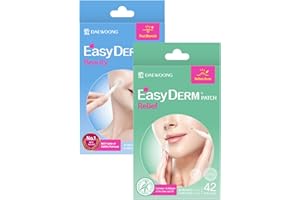 DWEASYDERM EasyDerm Pimple Patch Duo – 84 Counts | Beauty Hydrocolloid Patch(42ea) + Relief Invisible Patch(42ea) Tea Tree Oil for Zit, Blemish, Breakout Care | Vegan & Cruelty-Free