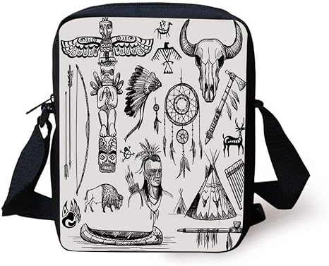 native american print luggage