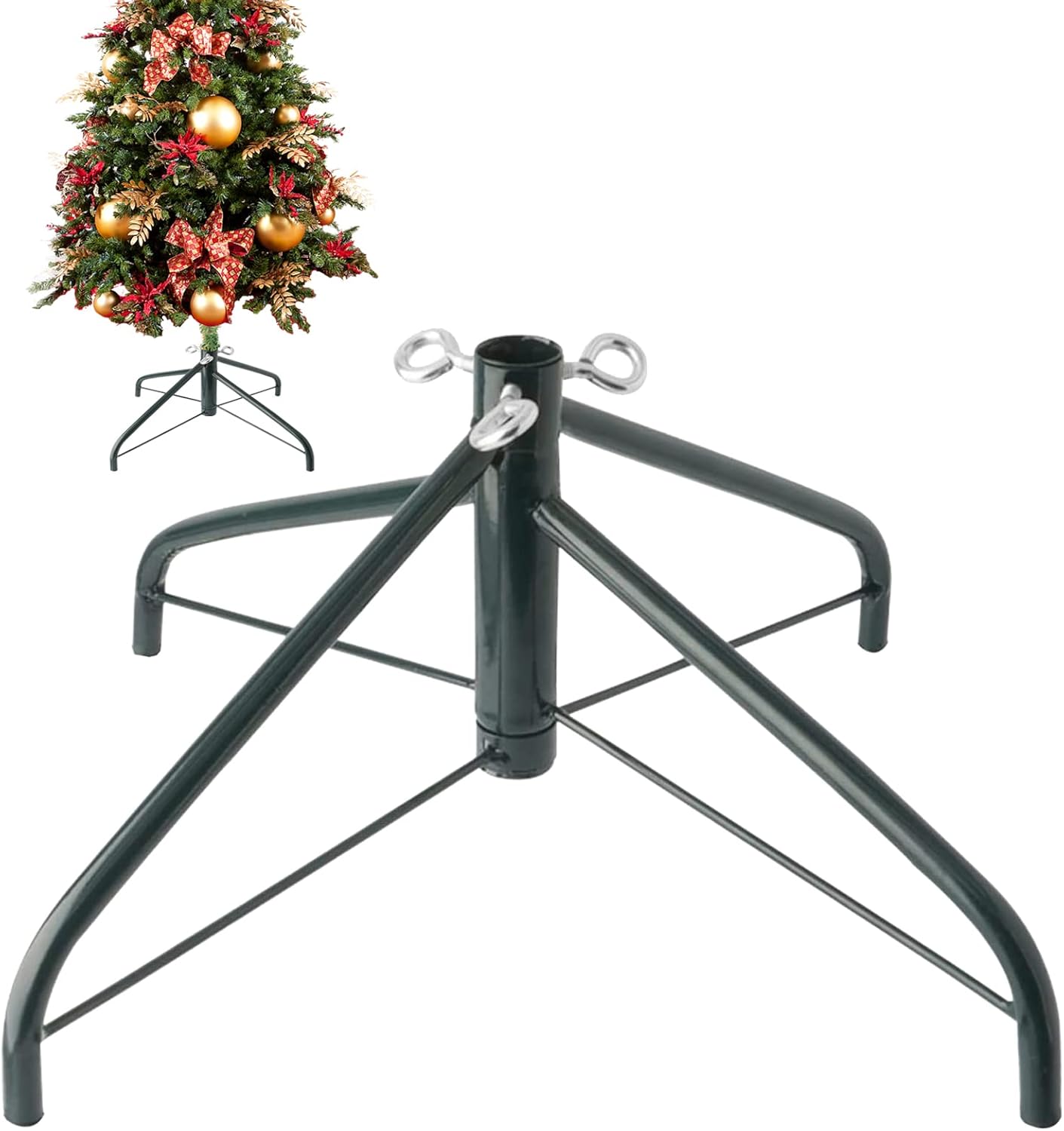 Tree Stands - EZYDECOR Metal Christmas Tree Stand for Artificial Tree 17.7