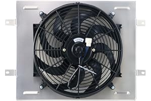 KUUHLERSAT Aluminum Radiator Shroud Electric Fan for 1984-1995 1985 1994 Toyota Pickup 4 Runner SR5 2.4L L4