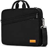 bagasin 15 15.6 16 17 17.3 inch Laptop Computer PC Shoulder Bag Carrying Case, Water-Repellent Briefcase