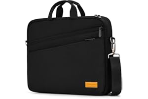 bagasin 15 15.6 16 17 17.3 inch Laptop Computer PC Shoulder Bag Carrying Case, Water-Repellent Briefcase