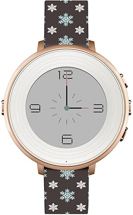 Pebble Time Round 14mm Strap Merry Christmas,Jolook Leather Replacement Band for Pebble Time Round 14mm Watch and Other Use 14mm Quick Release Bands ...