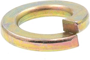 Prime-Line 9119260 Medium Split Lock Washers, 1/2 in., Grade 8 Yellow Zinc Plated Steel (10 Pack)