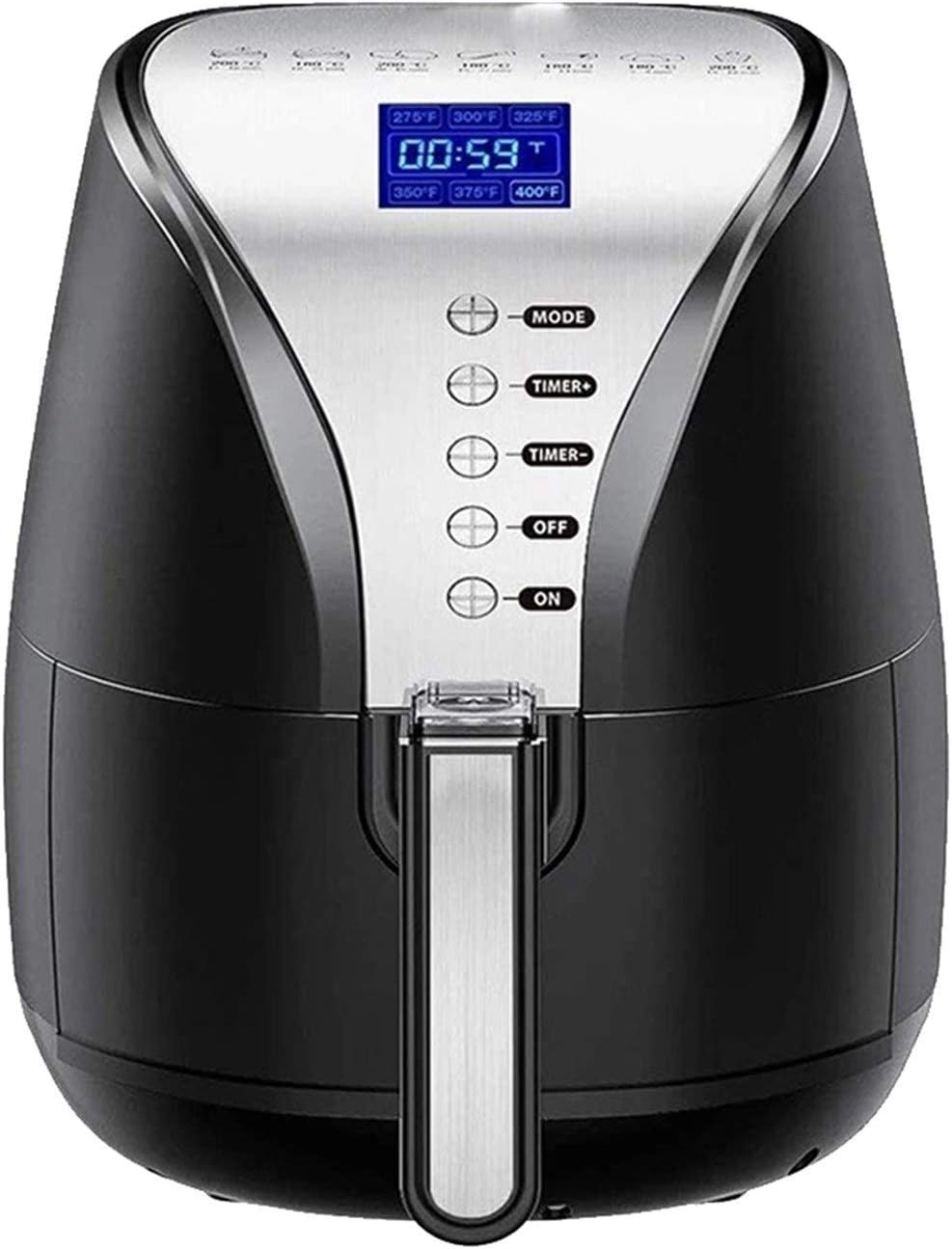 Digital Electric Air Fryer With Cookbook For Frying Roasting Baking Crisping And Reheating Kitchen Oven Large Cooker Healthier With Auto Off Nonstick Basket Fryers Suitable For Dishwasher air fryer nu