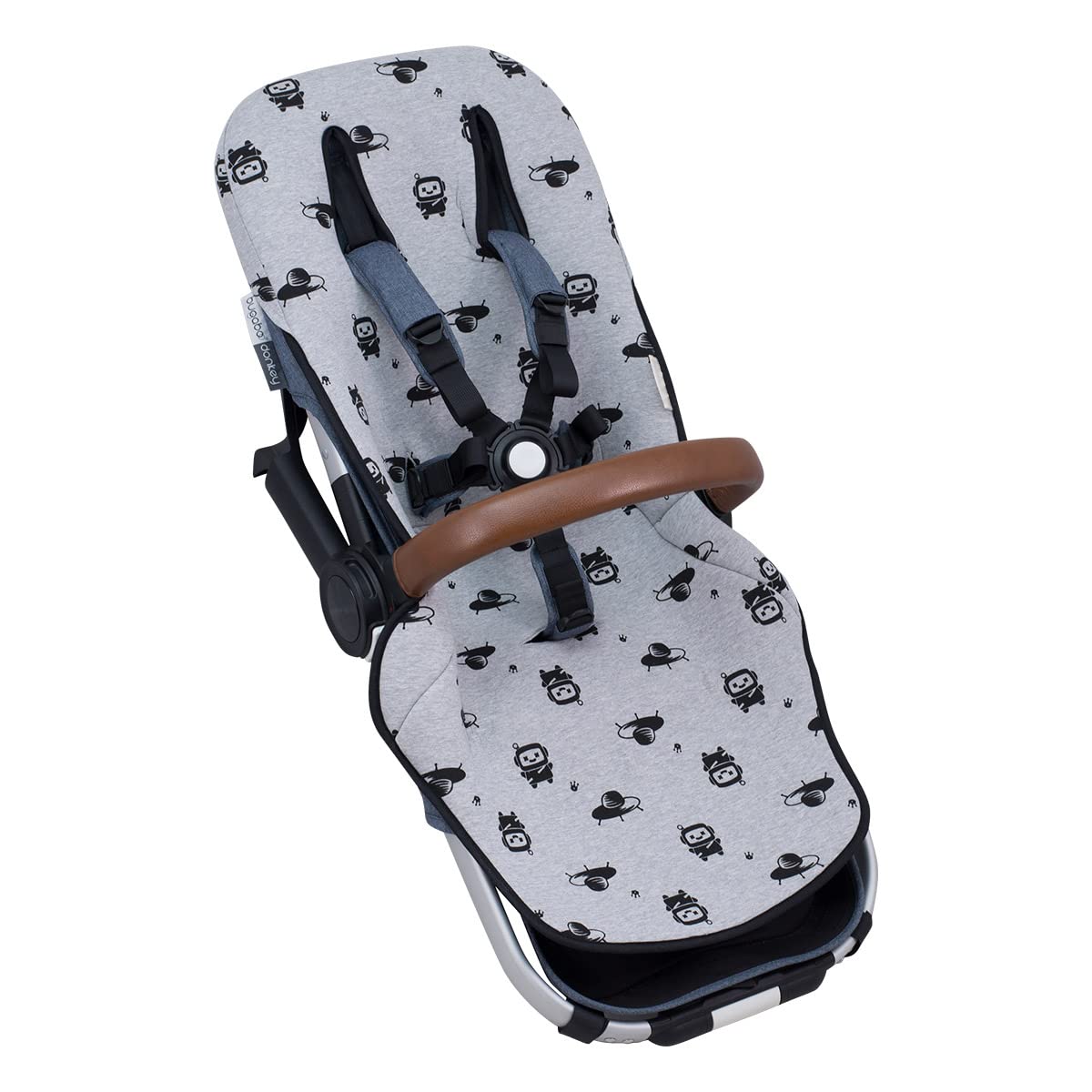 JYOKO Kids Universal Cotton 100% pram Liner for Stroller Compatible with Bugaboo Donkey (Space Robot)