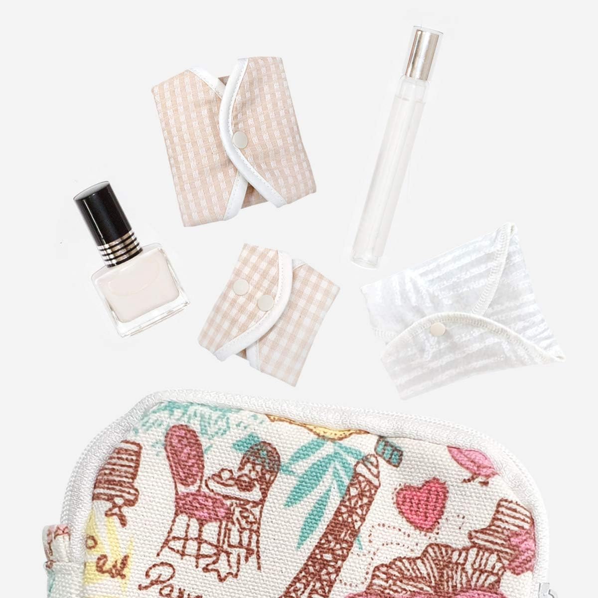 think ECO Menstrual Liner Pads Pouch, Sanitary Napkins Bag, Secret & Cuty (Pouch_Paris): Health & Personal Care