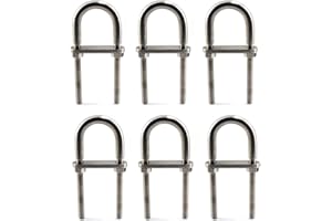 FLOMORE M5x78 U Bolt 304 Stainless steel Tie Down U Bolt (Pack of 6)