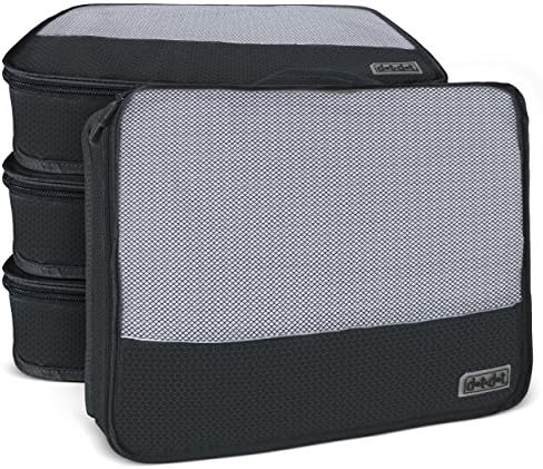 Dot&Dot Large Packing Cubes for Travel - 4 Piece Luggage Accessories Organizers 4 Dot&Dot Large Packing Cubes for Travel - 4 Piece Luggage Accessories Organizers