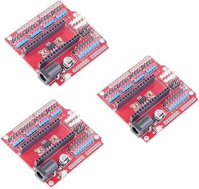 Hailege 3pcs Nano V3.0 IO Shield Expansion Board DC Power for Arduino NANO UNO