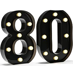 Pooqla Decorative Led Light Up Number
