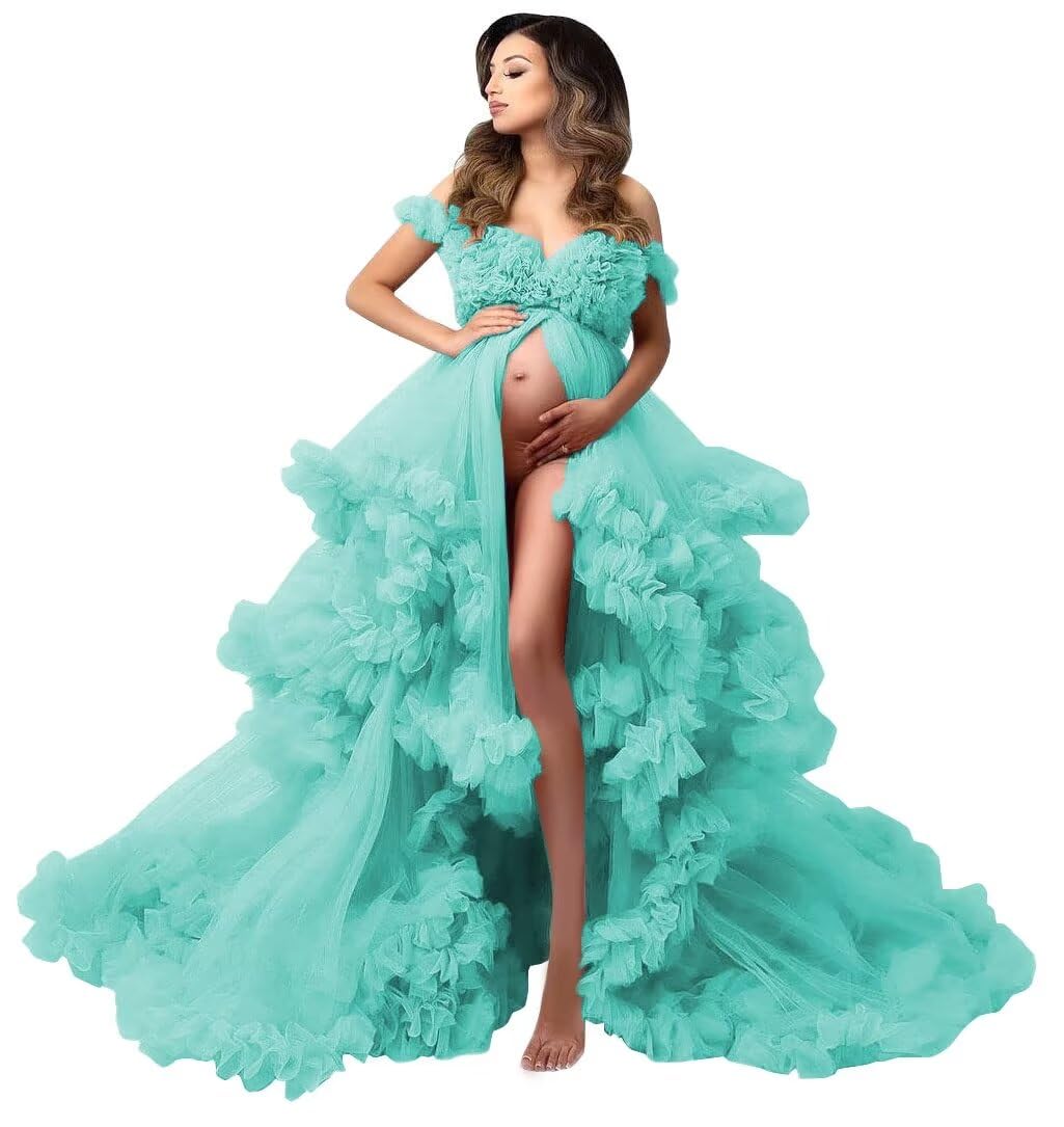 Molisa Women's Maternity Gowns for Photoshoot Long