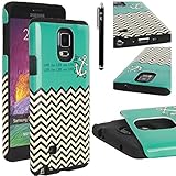 Note 4 Case, Galaxy Note 4 Case, E LV Samsung Galaxy Note 4 Case Cover - Dual Layer hybrid Armor Defender Protective Case Cover for Samsung Galaxy Note 4 with 1 Stylus , 1 Screen Protector and 1 Microfiber Cleaning Cloth - ANCHOR BLACK