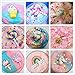 ANPHNIE Slime Charms Beads Supplies Set (2018 New) 30pcs Craft Buttons Assorted Mermaid Tail Rainbow Lollipop Animals Resin Flatback for Craft Making, Ornament Scrapbooking DIY Crafts