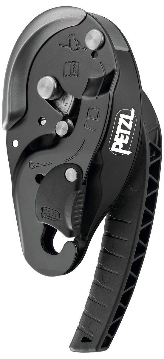 Petzl I'd L Descender Black, Unisex Adult