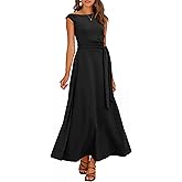 ANRABESS Women One Off Shoulder Wedding Guest Formal Dress Sleeveless Flowy Spring Summer Cocktail Evening Maxi Dresses 2026