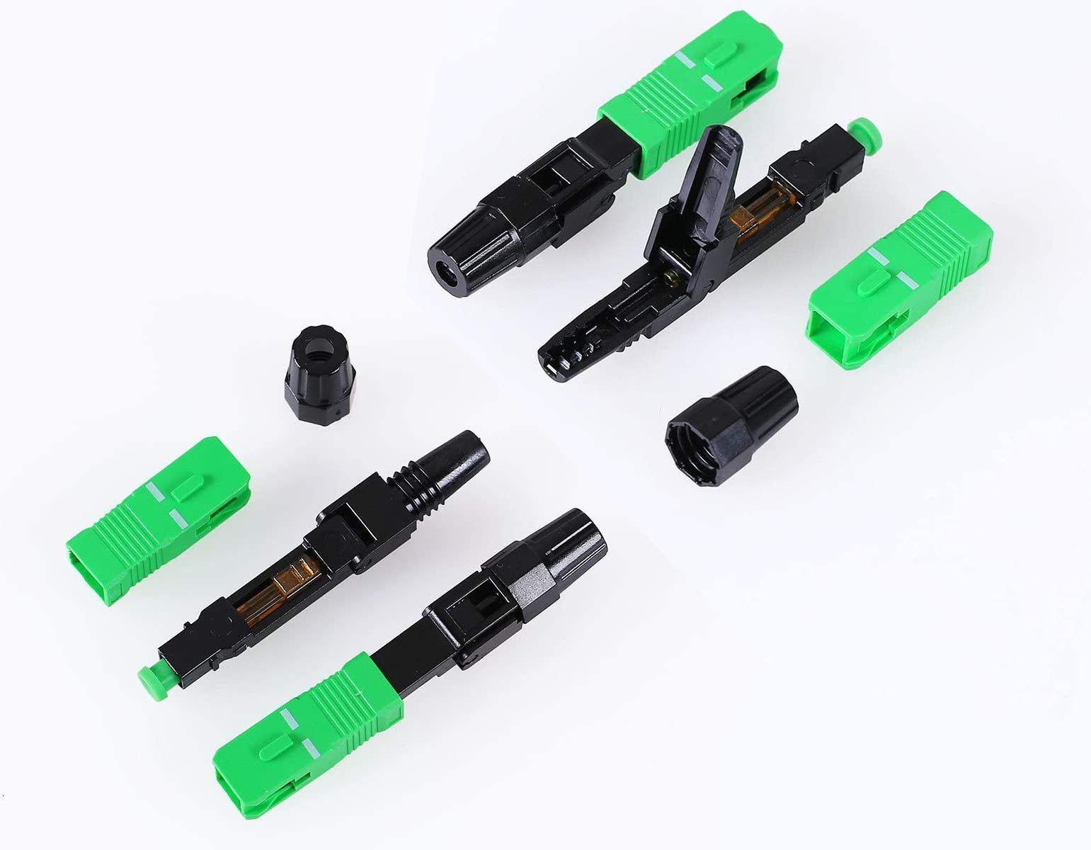 Elfcam - Fiber Optic Fast Connector SC/APC Simplex Monomode (SM), 5 PCS — image 1