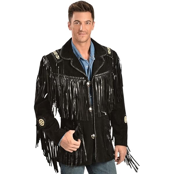 Amazon.com: Scully Men's Men'S Fringed Suede Leather Coat Tall