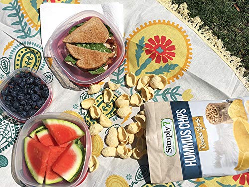 Simply7 Chickpea Hummus Chips, Roasted Garlic, 5 Ounce (Pack of 12)