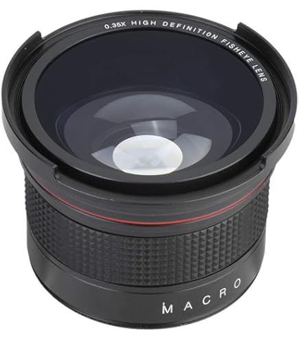 Objectif Fish-Eye 0,21x Compatible avec JVC Everio GZ-HD500