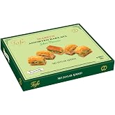 Tafe Sugar Free Assorted Baklava Gift Box - No Added Sugar Diabetic Friendly Snacks - Premium Turkish Pastry with Pistachio &amp; Cashew - Authentic Mediterranean Dessert - 8.82 oz (250g)