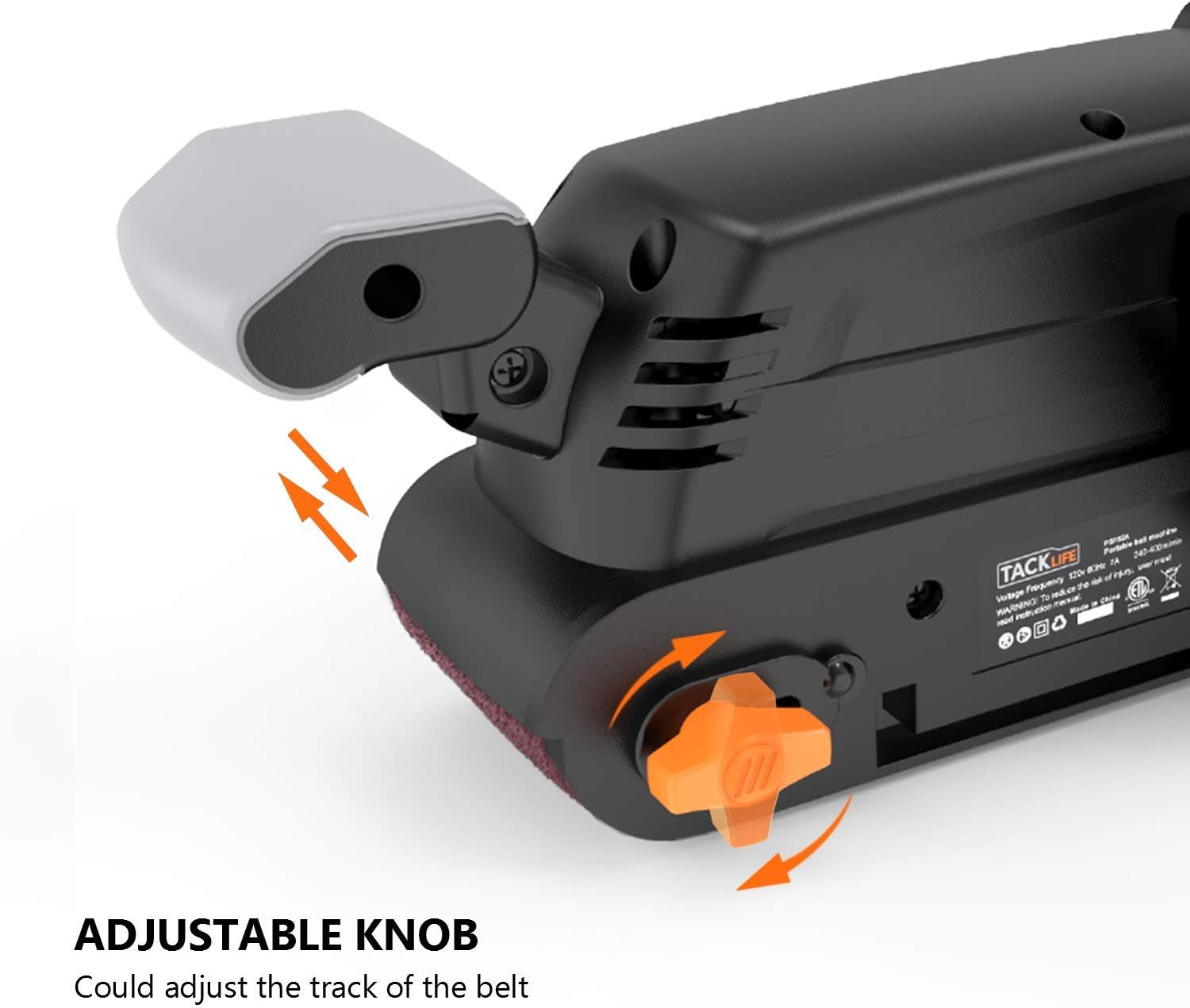 TACKLIFE 900W Belt Sander with Dust Collection, 75 * 533MM Sander Belt
