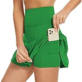 American Trends High Waist Pleated Tennis Skirt with Pockets Skorts Skirts for Women