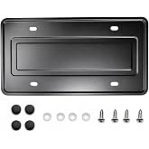 Stainless Steel License Plate Reinforcement Bracket | Heavy Duty Rustproof License Plate Backing Support, Universal 12" x 6" Car Tag Holder for Cars, Trucks &amp; SUVs