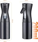 Grifema 200ml Small Water Spray Bottle Continuous Mist Black GE2001B-200B view 2