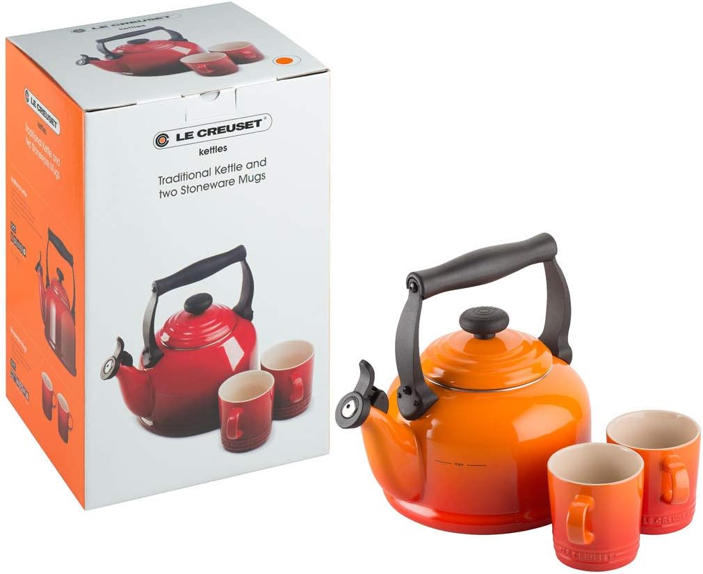 Le Creuset Traditional Kettle 2.1 Litre Volcanic Orange