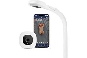 Nanit Pro Smart Baby Monitor - 1080p Wi-Fi Video Camera, 2-Way Audio, See Your Baby from Anywhere, Sound/Motion/Cry Notifications, Night Vision