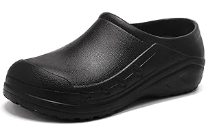 Ulogu Waterproof Non Slip Chef Clogs for Men Women Slip Resistant Work Shoes for Nurses Chefs Kitchen Restaurant & Food Servi