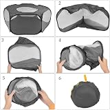 DODUOS Small Animal Cage Tent Pop Up Playpen Foldable Outdoor Indoor 83x53x38 view 7
