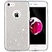 ERAGLOW iPhone 7 Case,iPhone 8 case, iPhone 7 8 Back Cover Shinning Protective Bumper Sparkle Bling Glitter Case for 4.7 inches iPhone 7 & 8(Silver)