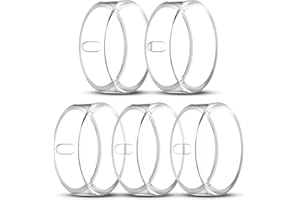 ZOOROO 5 Pack Cover Compatible with Oura Ring Gen 4/Oura Ring Gen 3 Horizon/Heritage, Surport Charging with Cover on, Anti-Scratch TPU Protector for Oura Rings Accessories Women Men (Size 8)