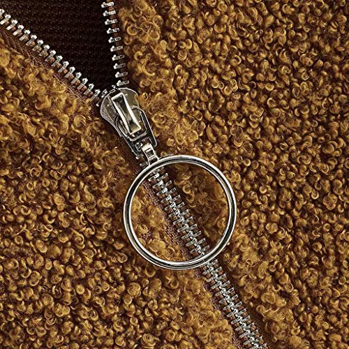 Sanyyanlsy Women's Autumn Casual Solid Color Long Sleeve Bear Ears Pocket Hoodie Jacket Coat Ladies Winter Pullover Tops Khaki