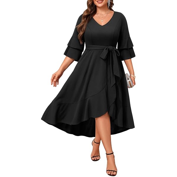 Karen Kane Women's Long Sleeve Artisan Dress Black XS at Amazon Women's  Clothing store