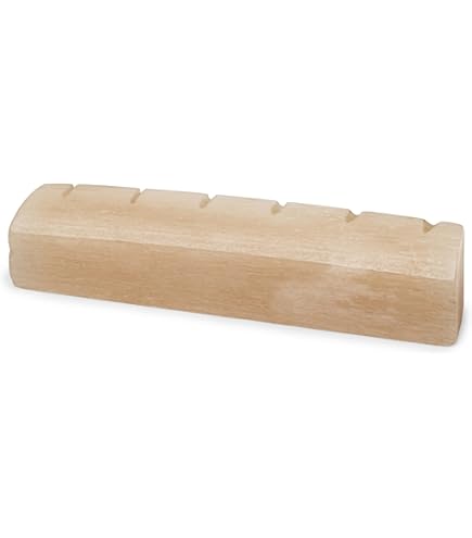 StewMac Slotted Bone Nut For Martin Guitars - 1-3/4" Neck Width, Angle Bottom (6022-VS)