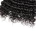 Perstar Hair 8A Grade Brazilian Virgin Hair Deep Wave 3 Bundles Remy Human Hair Weaves Natural Black Factory Price (22 24 26, Natural Color)