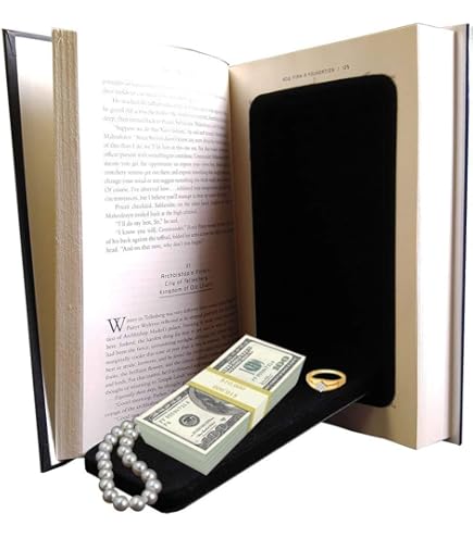 Book Safe With Cobination Lock, Hidden Safe (10.9 X 7.7 X 1.8 Inch