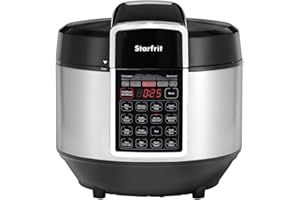 Starfrit 024600-002-0000 8-Liter Electric Pressure Cooker, Small, Silver